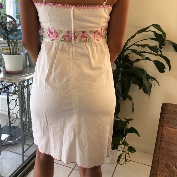 Lilly Pulitzer Spring White Embroidered Dress - Picture 2 of 6